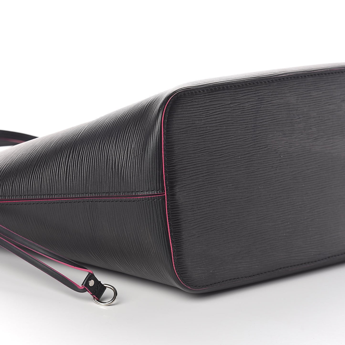 Epi Neverfull MM Black Hot Pink