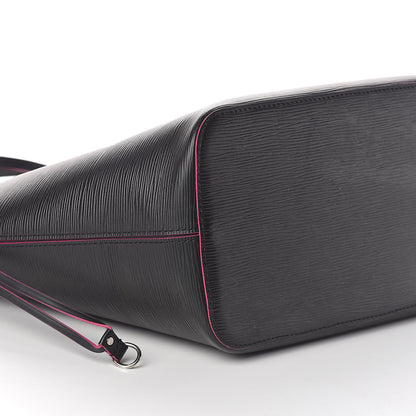Louis Vuitton Epi Neverfull MM Black Hot Pink 9 of 15