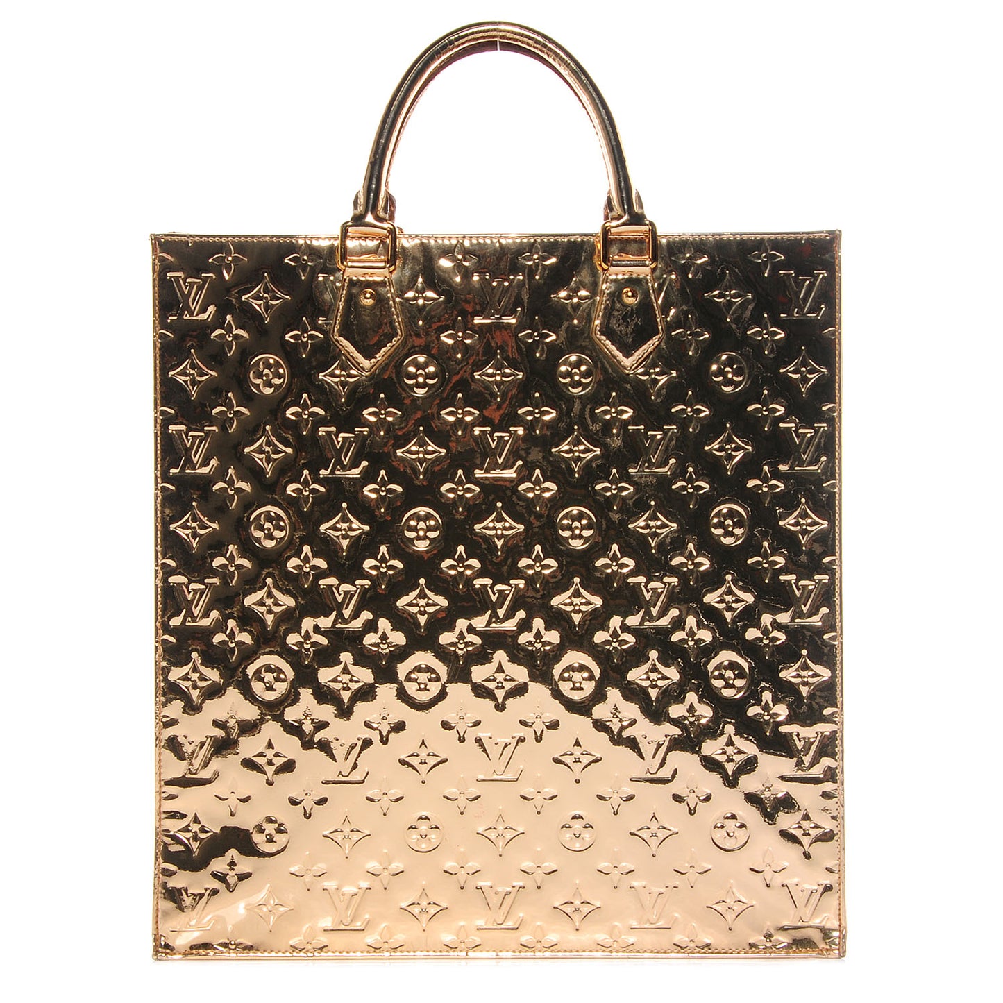 Monogram Miroir Sac Plat Gold