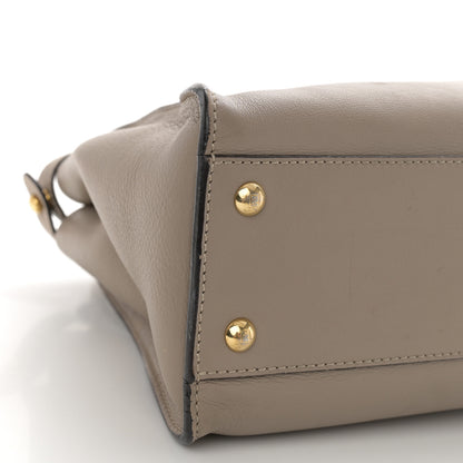 Fendi Vitello Seta Plexiglass Tortoise Medium Peekaboo Iconic Satchel Tortora 11 of 13