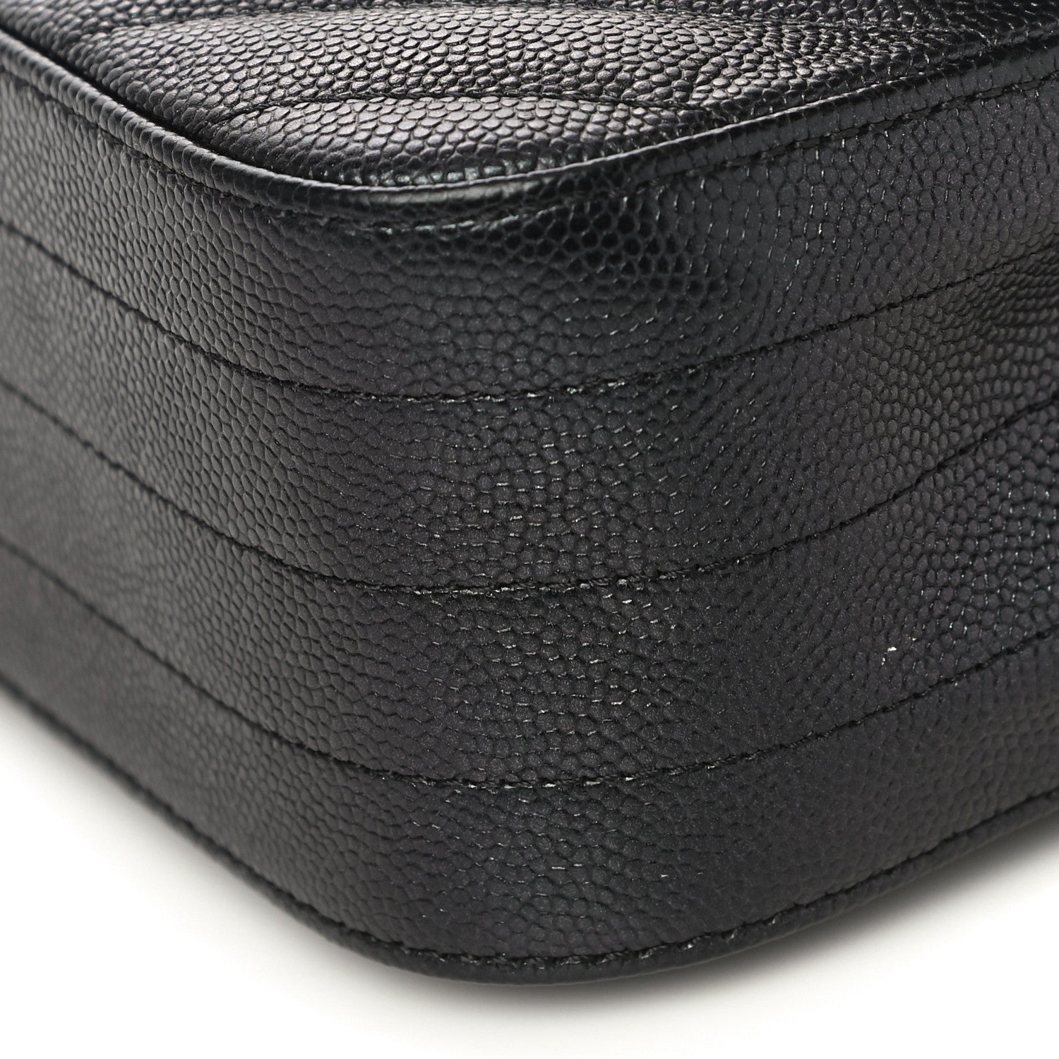Chanel Caviar Chevron Quilted Mini Rectangular Flap Black 10 of 13