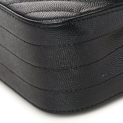 Chanel Caviar Chevron Quilted Mini Rectangular Flap Black 10 of 13