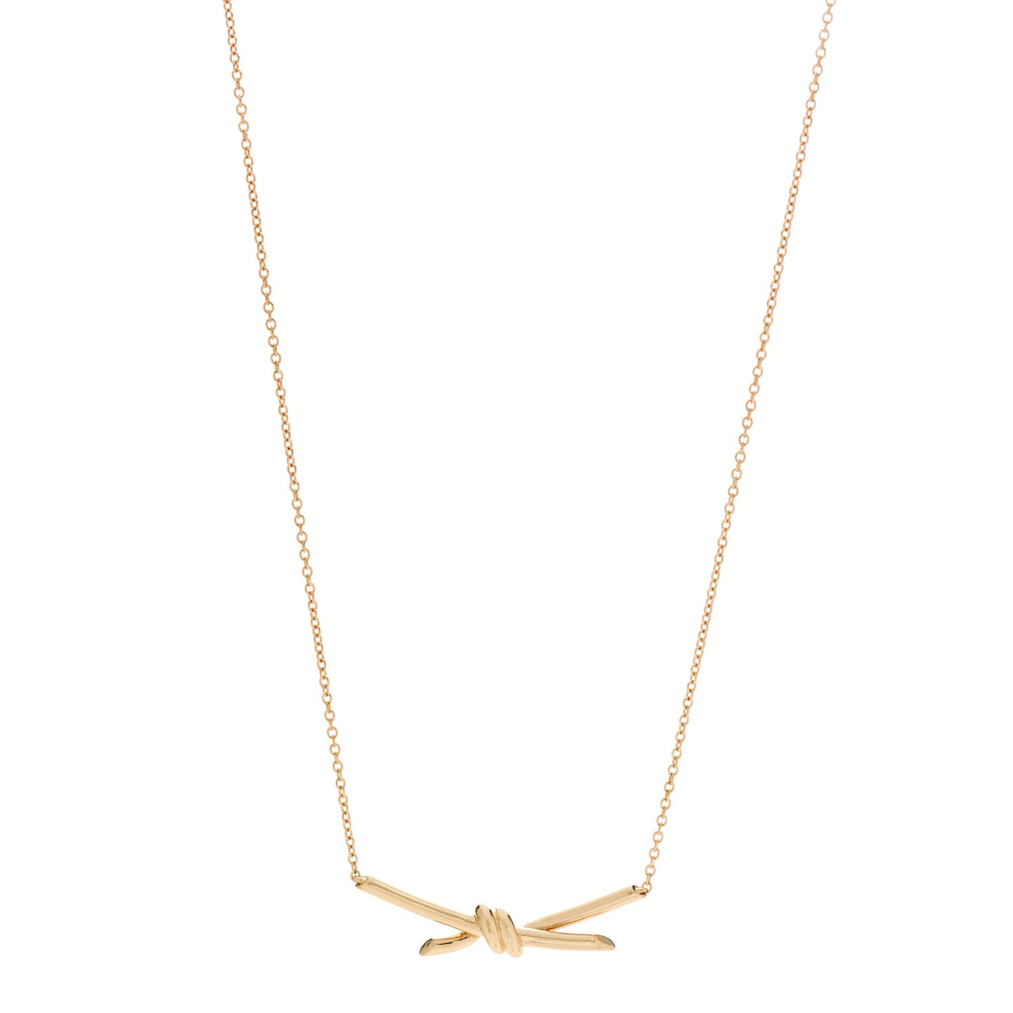 18K Yellow Gold Knot Necklace