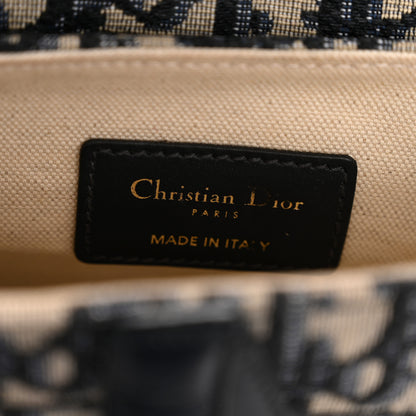 Christian Dior Oblique Mini Saddle Bag Blue 6 of 12