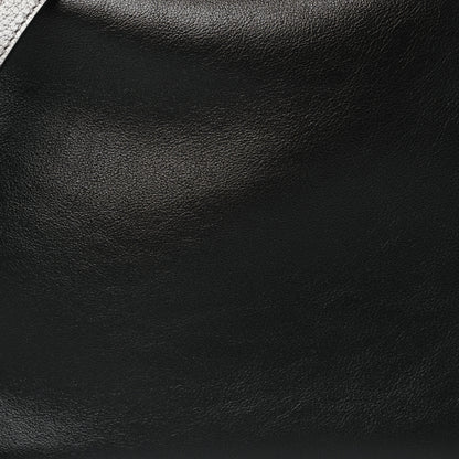 Gucci Softy Wonka Textured Dollar Calfskin Medium Diana Shoulder Bag Black Dusty Grey 7 of 9