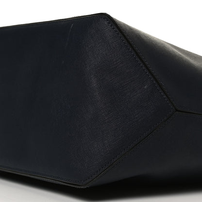 Marc Jacobs Calfskin Embossed Logo East West Shopper Tote Navy 10 of 12