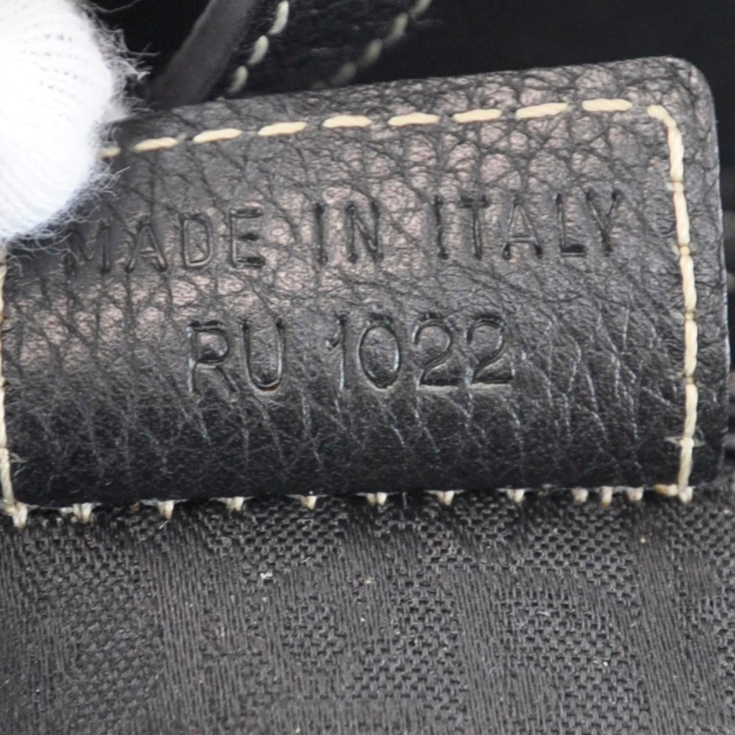 Christian Dior Leather Saddle Bag Black 9 of 10