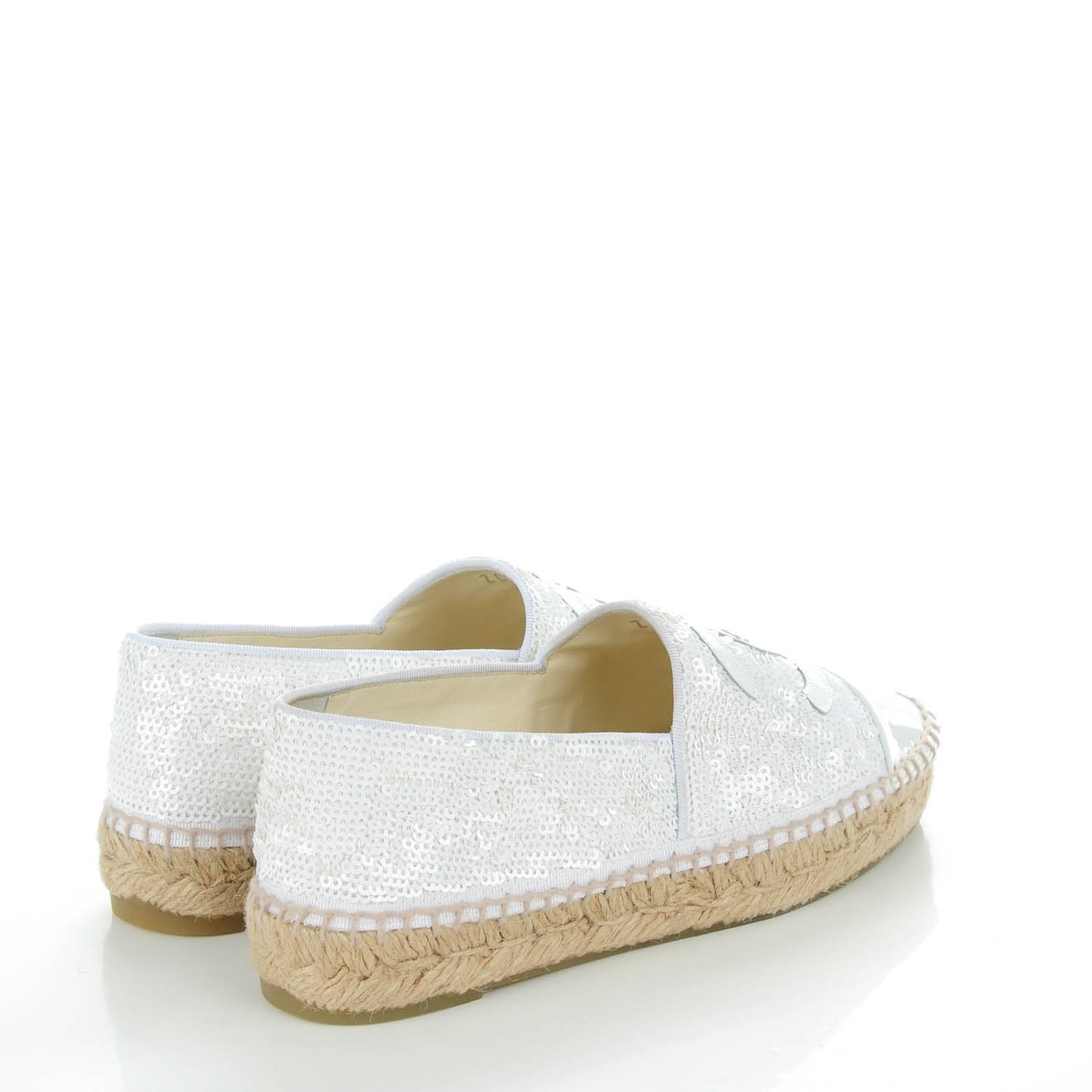 Patent Sequin CC Espadrilles 35 White