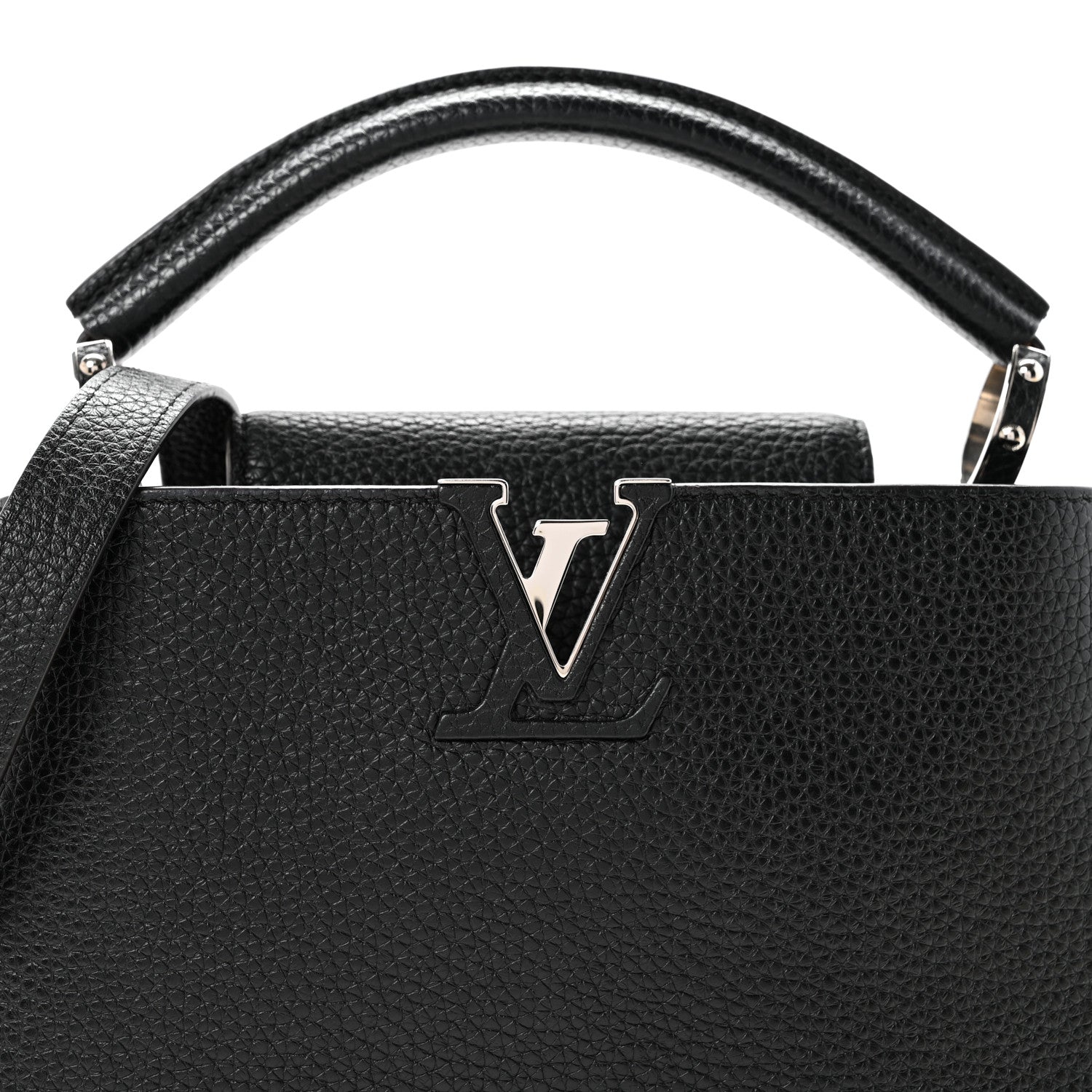 Louis Vuitton Taurillon Capucines BB Black 6 of 8