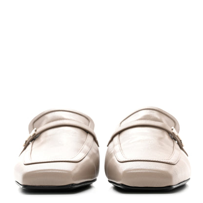 Hermes Goatskin Groupie Mules 39 Beige Mastic 2 of 9