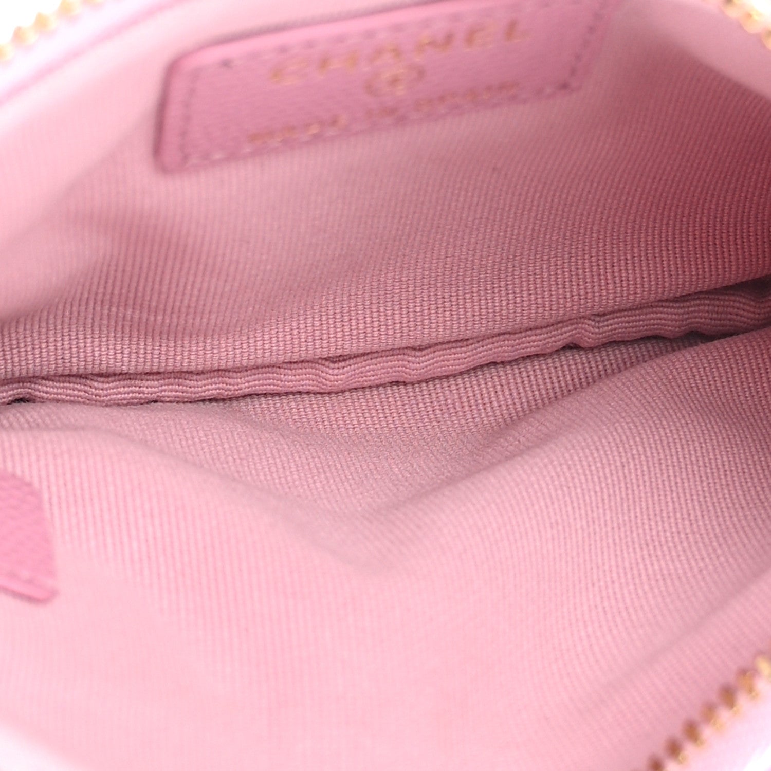 Chanel Caviar Quilted Small Cosmetic Case Pink 5 of 9