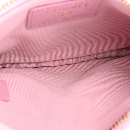 Chanel Caviar Quilted Small Cosmetic Case Pink 5 of 9