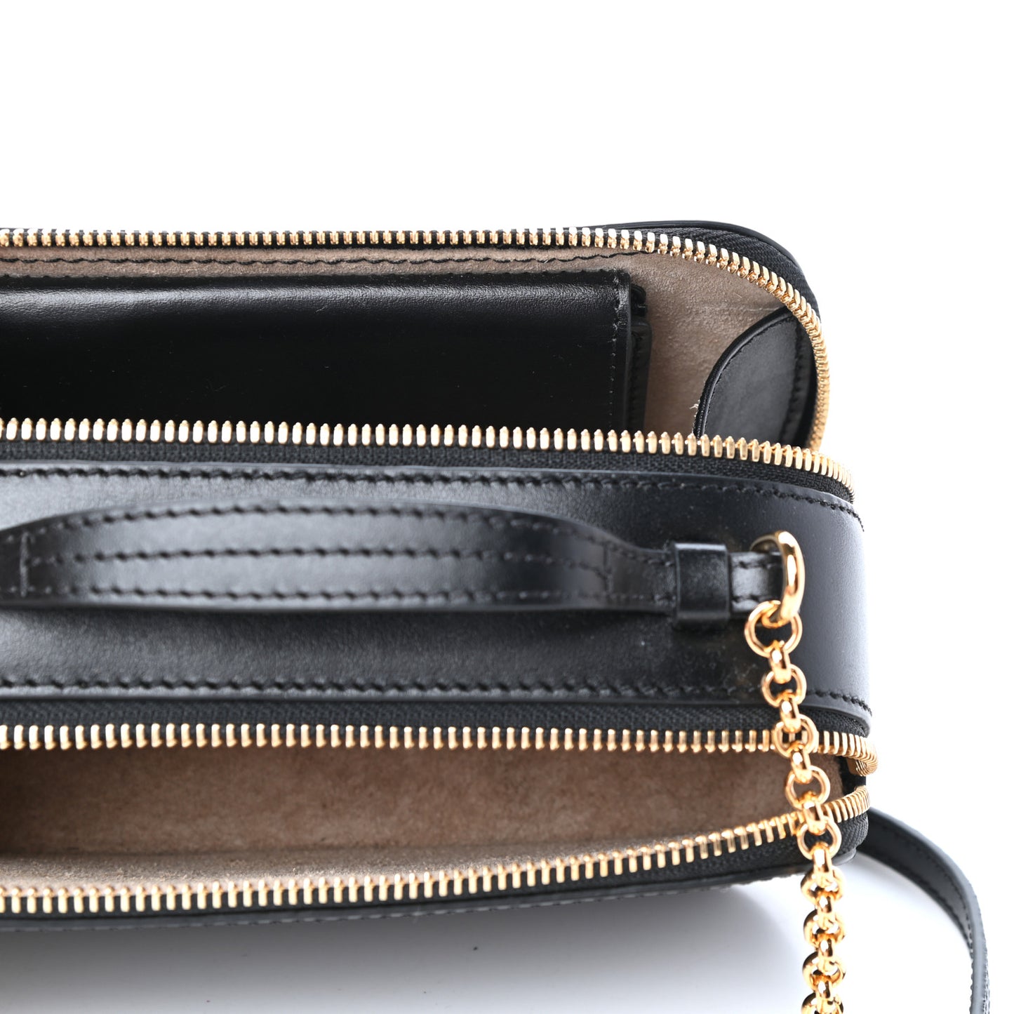 Calfskin Mini C Vanity Bag Black