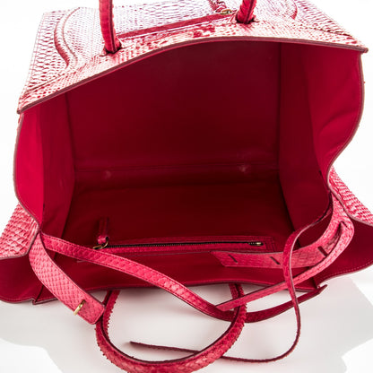 Celine Python Medium Phantom Luggage Red 5 of 8