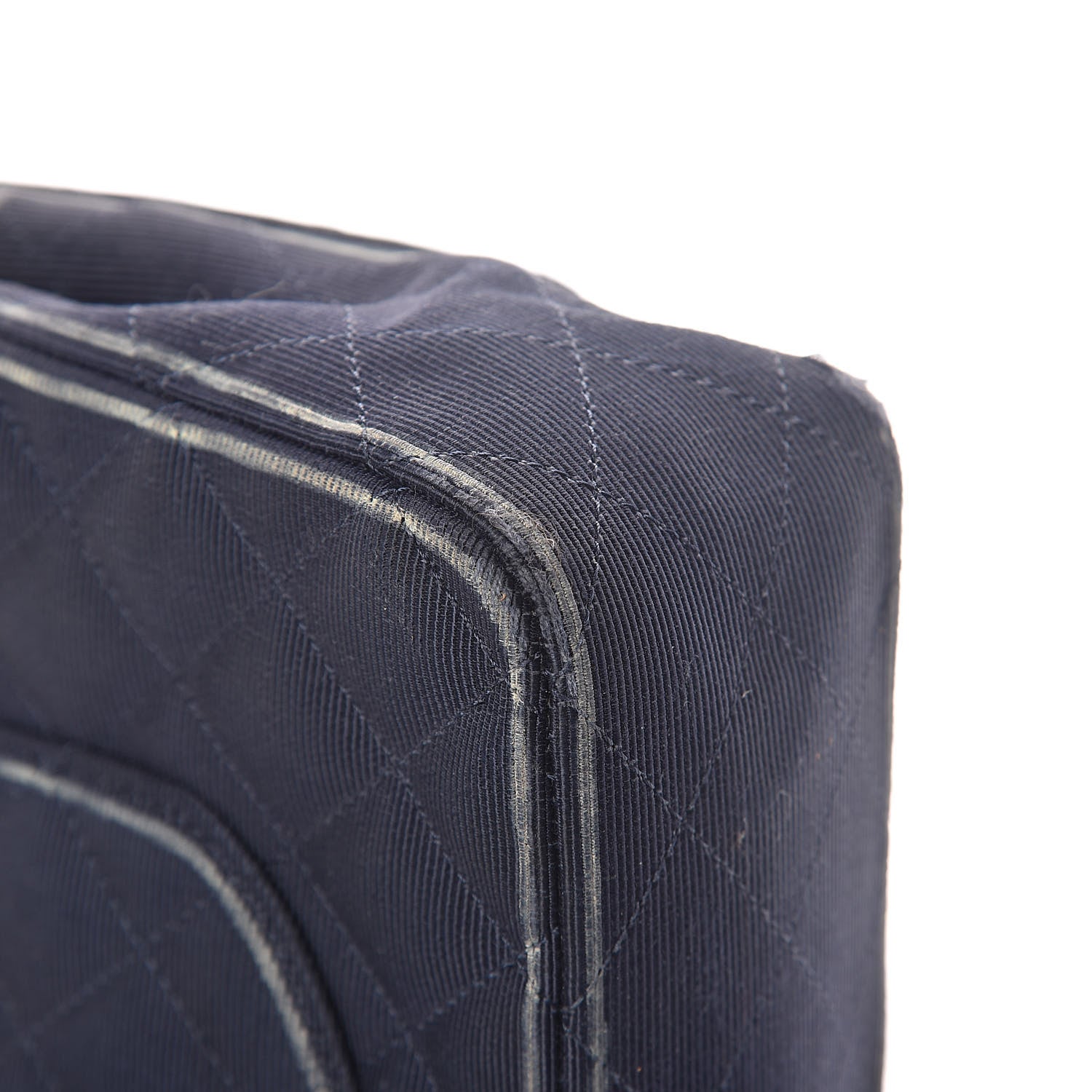 Chanel Grosgrain Quilted Medium Double Flap Navy 13 of 13