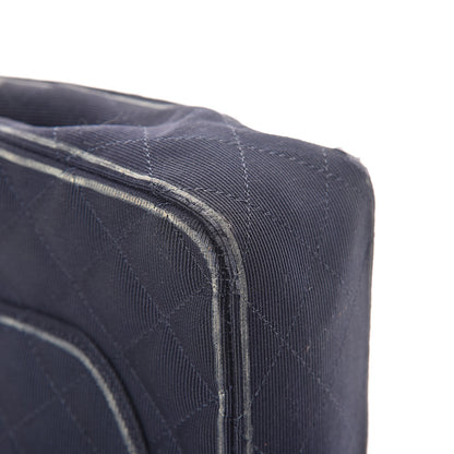 Chanel Grosgrain Quilted Medium Double Flap Navy 13 of 13