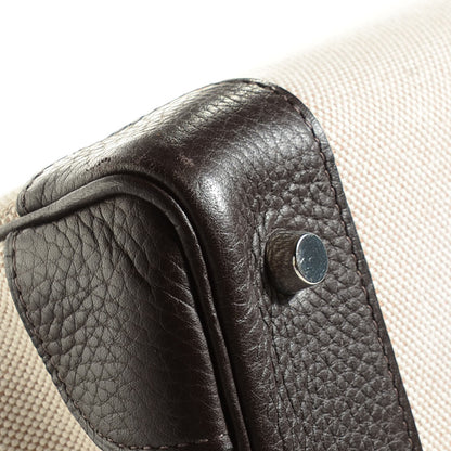 Hermes Toile Togo Birkin 35 Chocolate 24 of 31