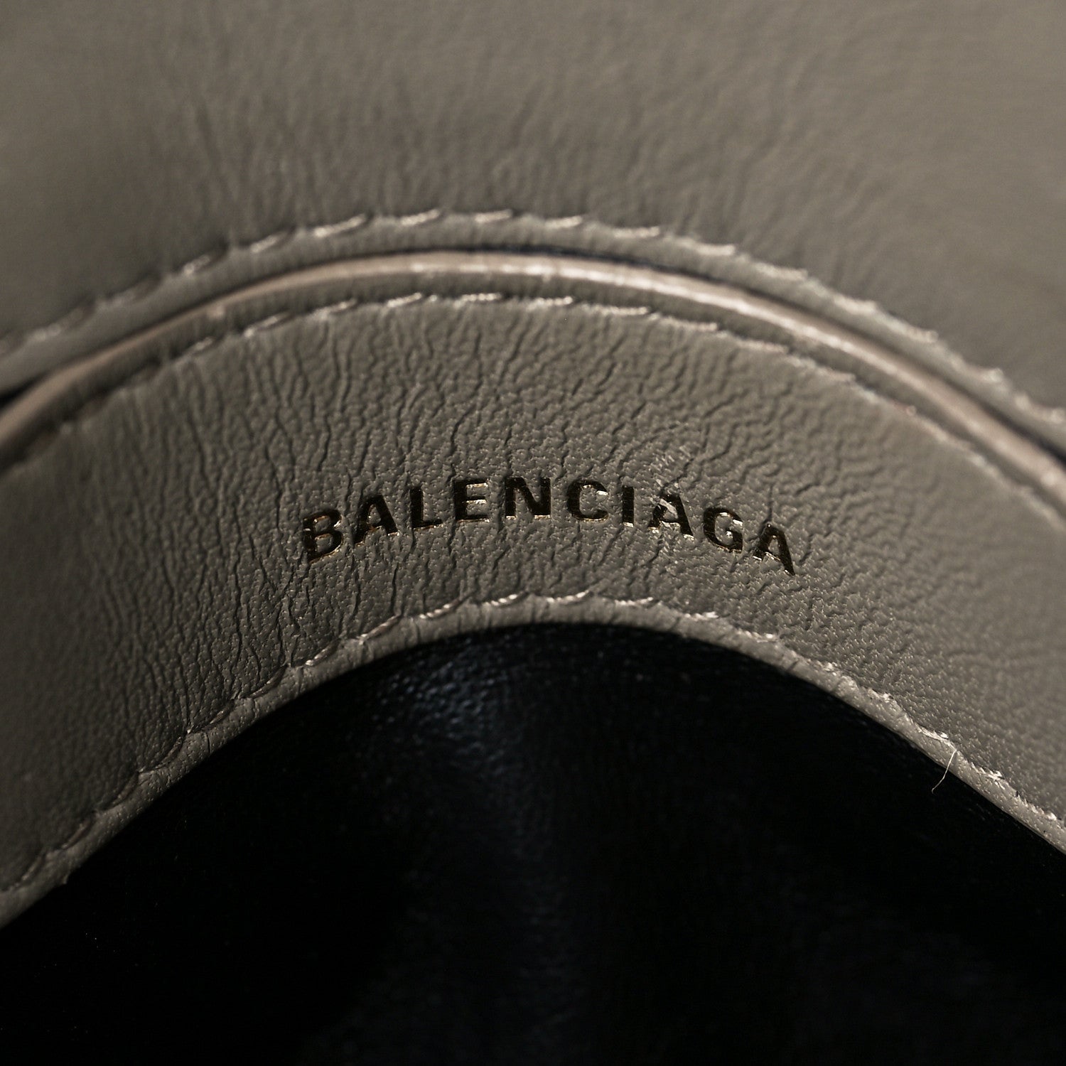 Balenciaga Python Logo XXS Ville Top Handle Bag Black Beige 5 of 9