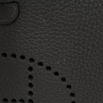 Hermes Taurillon Clemence Amazone Evelyne TPM Gris Meyer Black 12 of 13
