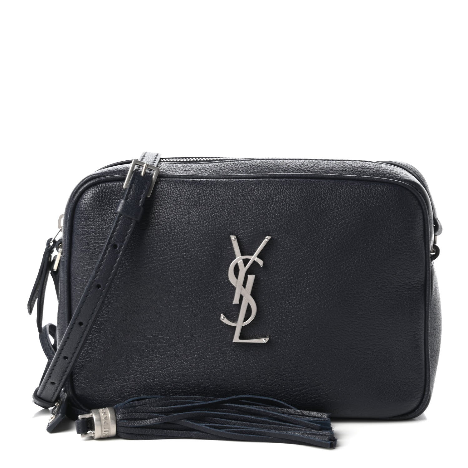 Saint Laurent Calfskin Monogram Lou Camera Bag Blue 1 of 10