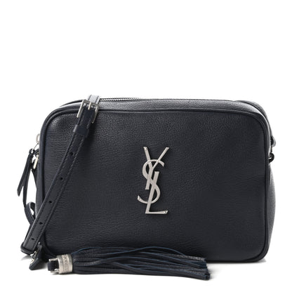 Saint Laurent Calfskin Monogram Lou Camera Bag Blue 1 of 10