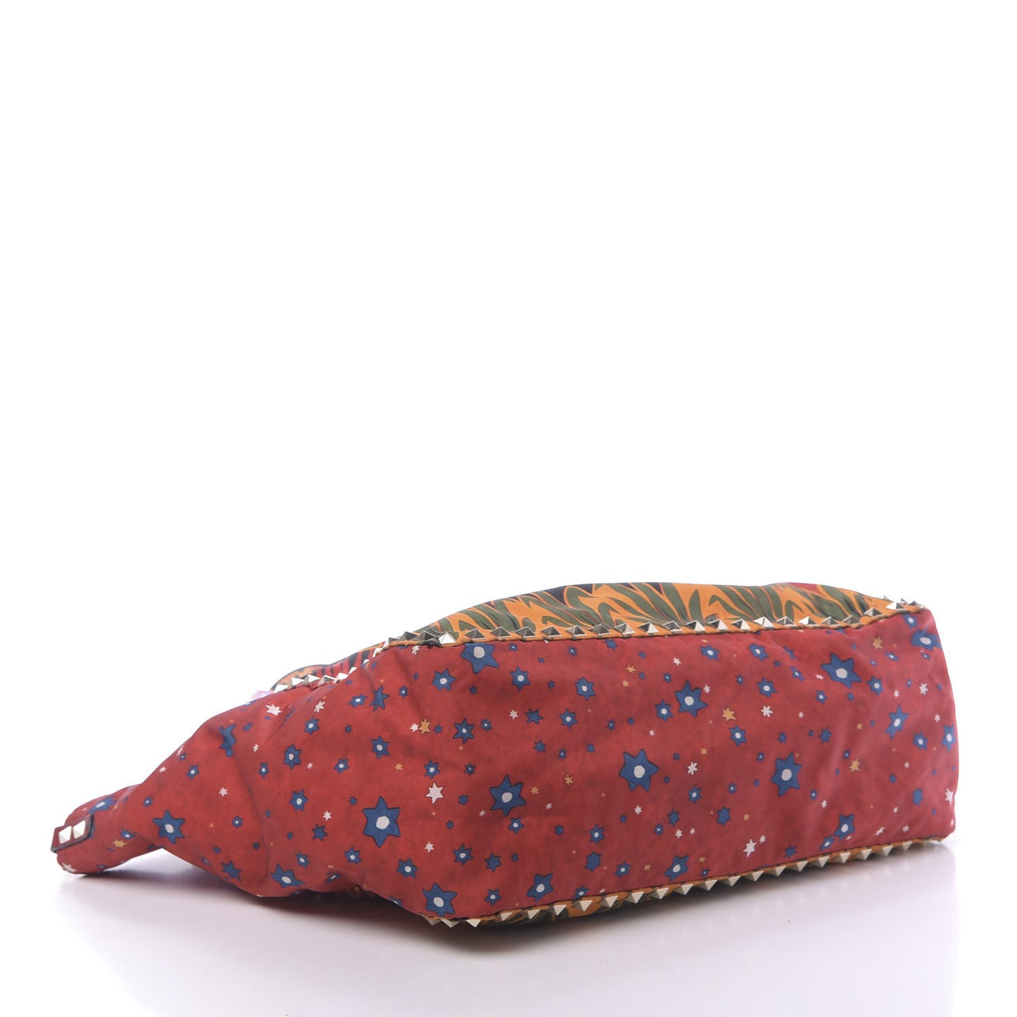 Canvas Enchanted Wonderland Medium Rockstud Reversible Tote Rosso