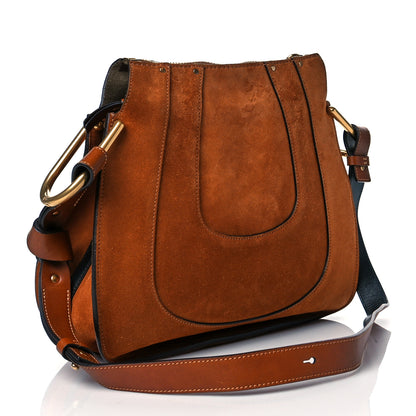 Chloe Suede Small Hayley Hobo Caramel 3 of 10