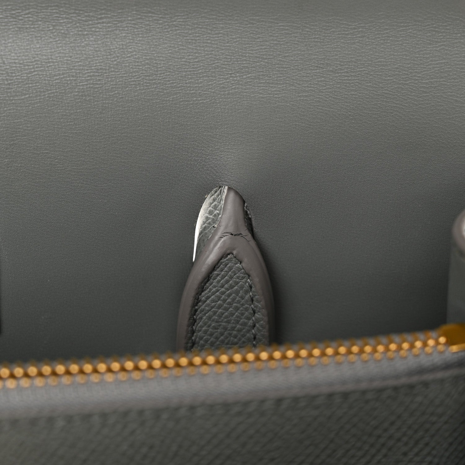 Christian Dior Grained Calfskin Large St. Honore Tote Grey Stone 12 of 13