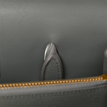 Christian Dior Grained Calfskin Large St. Honore Tote Grey Stone 12 of 13