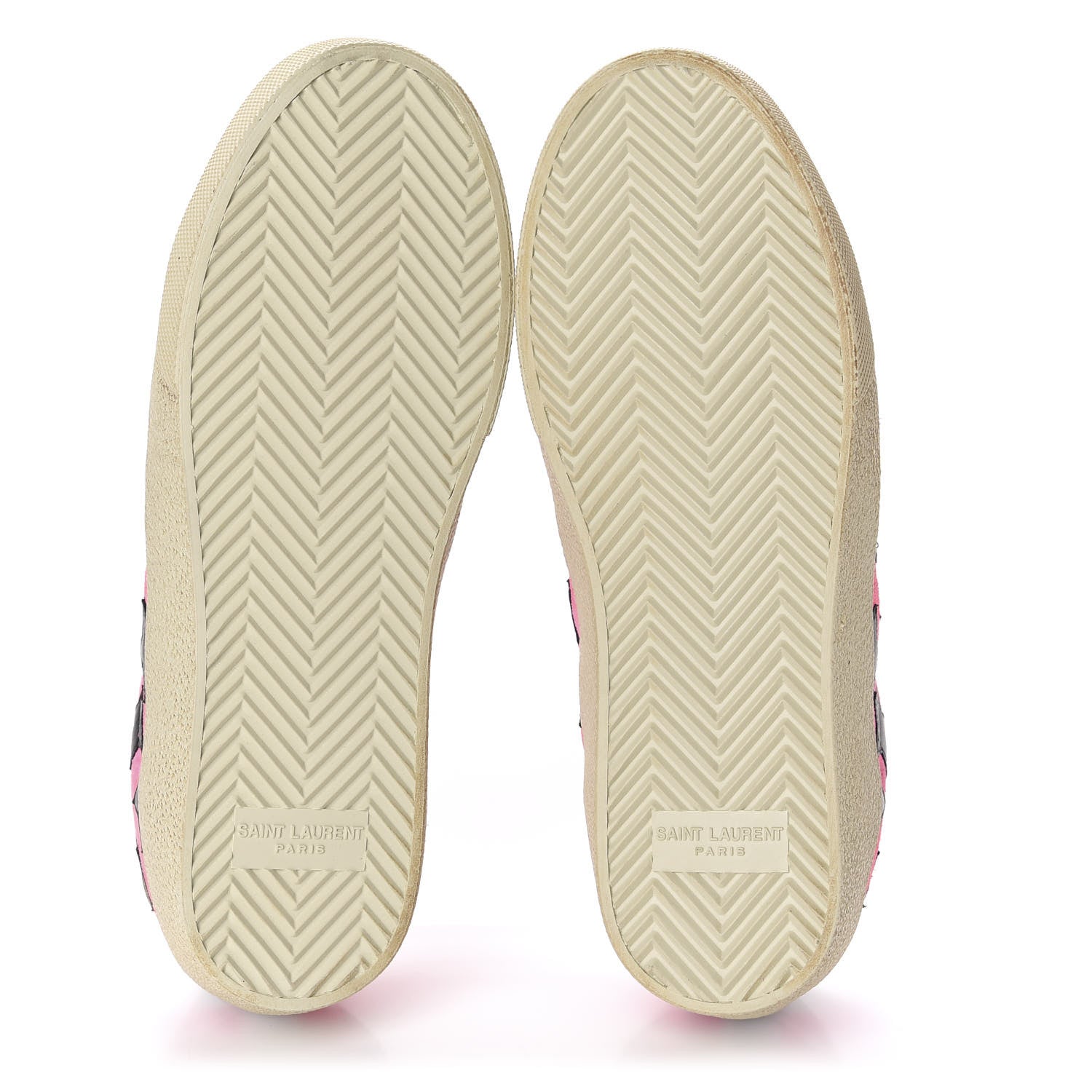 Saint Laurent Suede Star Court Sneakers 36 Pink Black 5 of 11