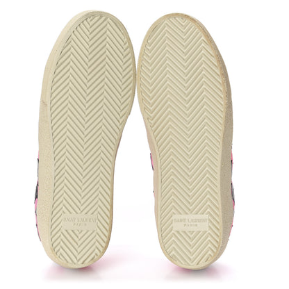 Saint Laurent Suede Star Court Sneakers 36 Pink Black 5 of 11