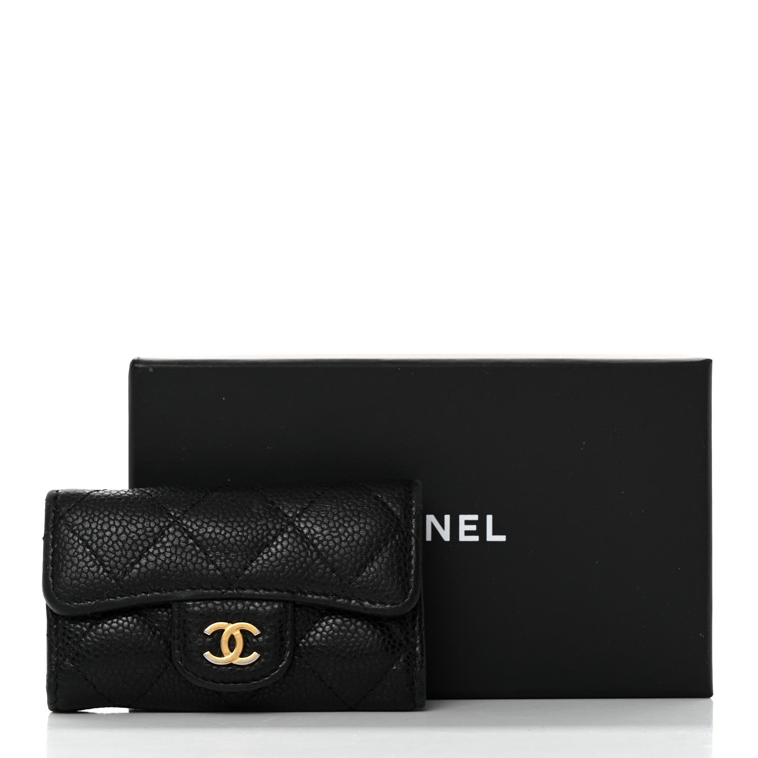 Chanel Caviar Quilted 6 Key Holder Black 10 of 10