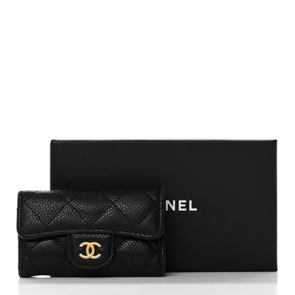 Chanel Caviar Quilted 6 Key Holder Black 10 of 10