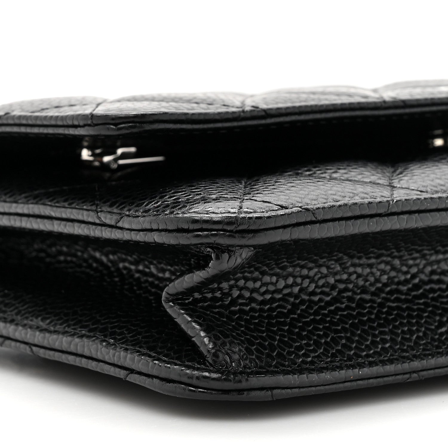Chanel Caviar Quilted Wallet On Chain WOC Black 11 of 12