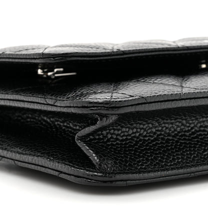 Chanel Caviar Quilted Wallet On Chain WOC Black 11 of 12