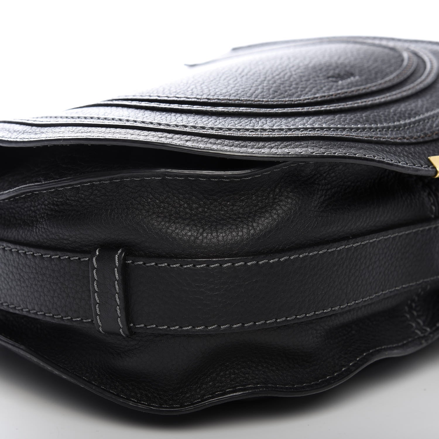 Chloe Calfskin Medium Marcie Round Crossbody Bag Black 6 of 10