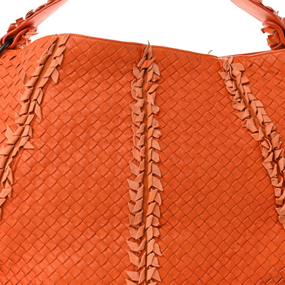 Bottega Veneta Nappa Intrecciato Large Franges Shoulder Bag Tangerine 8 of 10
