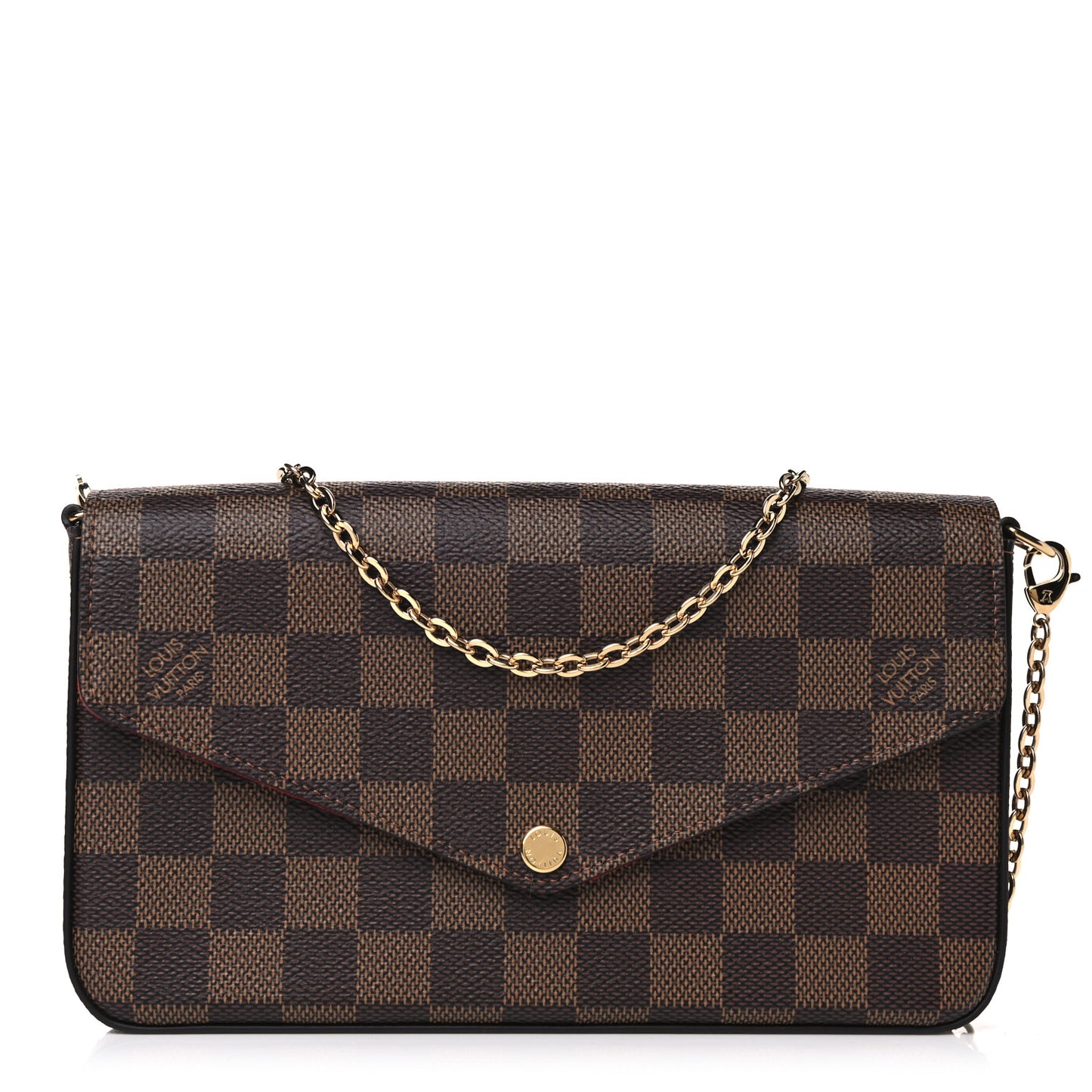 Damier Ebene Pochette Felicie Chain Wallet