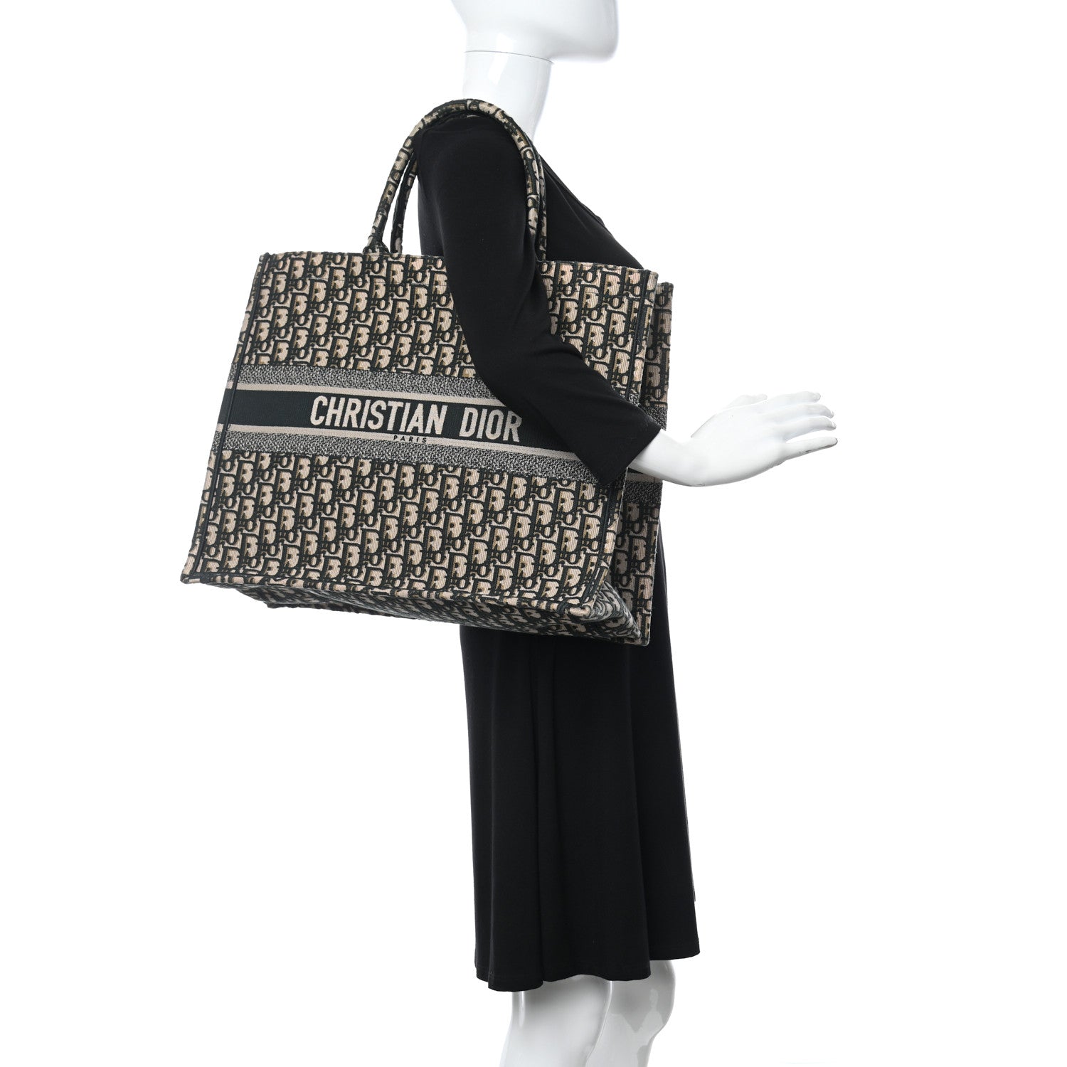 Christian Dior Oblique Large Book Tote Vert Multicolor 2 of 11