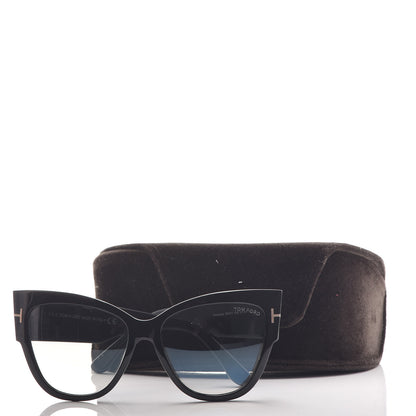 Tom Ford Acetate Anoushka Cat Eye Sunglasses TF371 Black 7 of 7