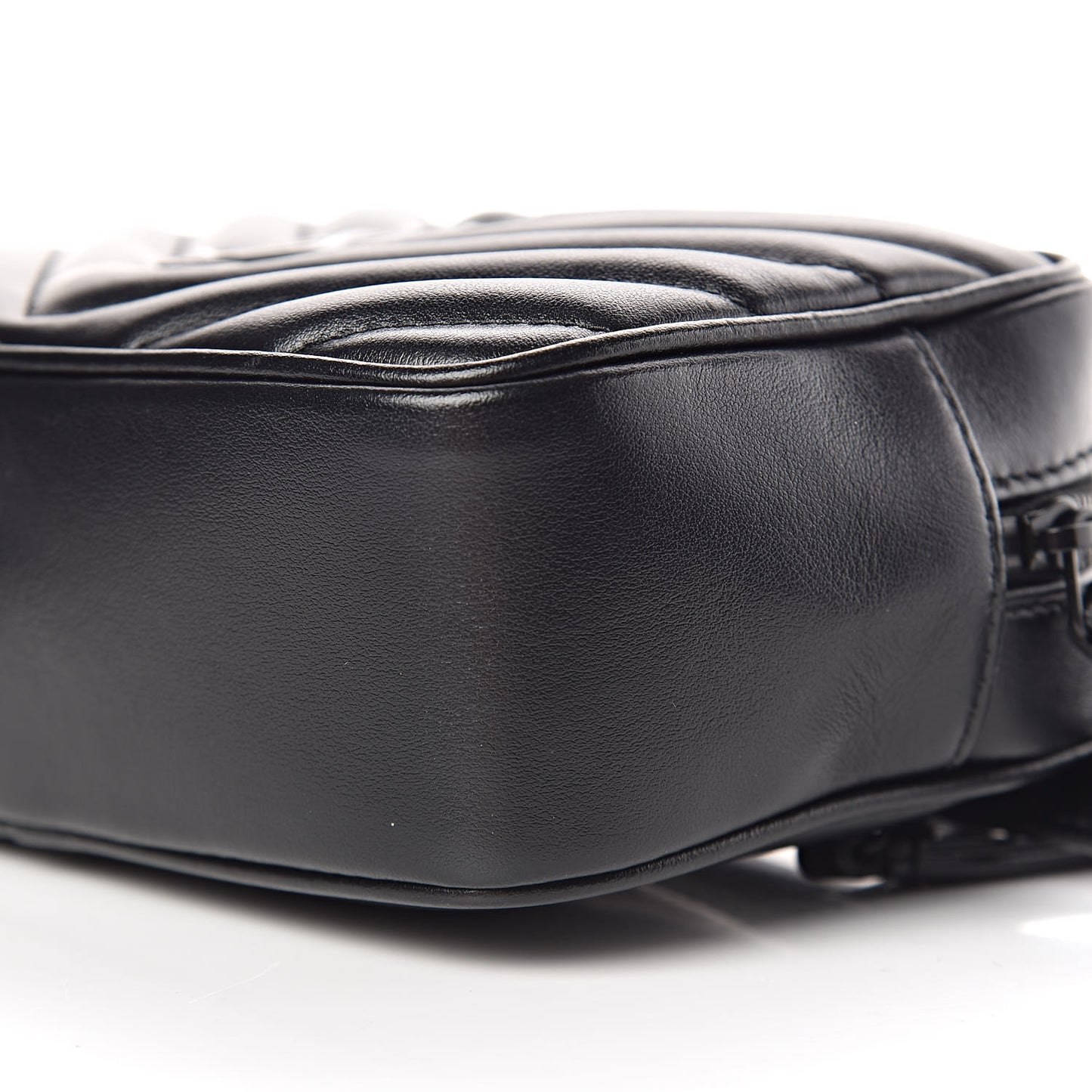 Calfskin Matelasse Monogram Lou Belt Bag Black