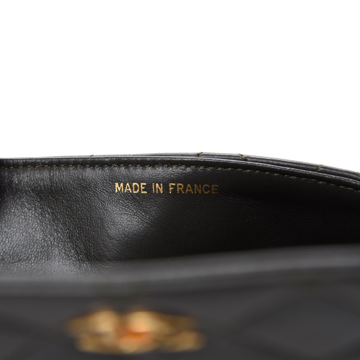 Lambskin Quilted Mini Flap Dark Green