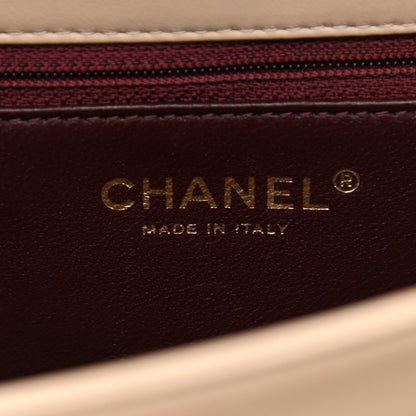 Chanel Lambskin Quilted Medium Trendy CC Flap Light Beige 13 of 17