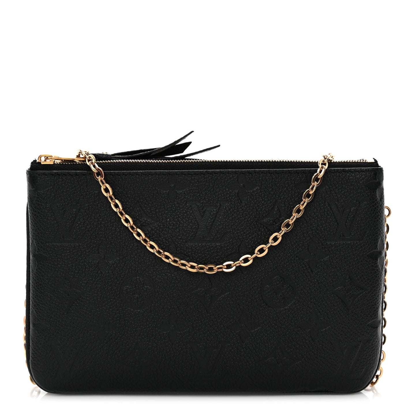 Empreinte Double Zip Pochette Black