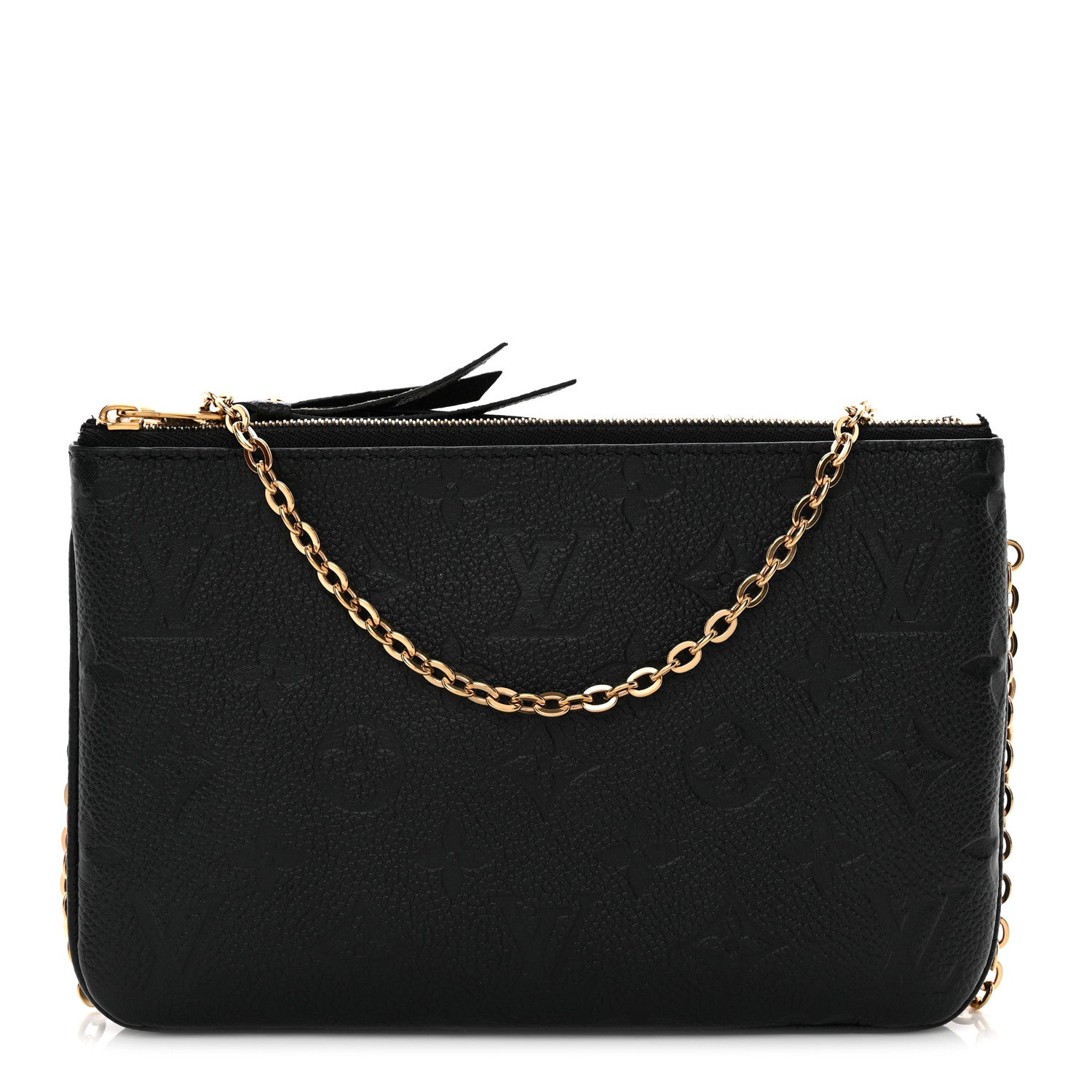 Louis Vuitton Empreinte Double Zip Pochette Black 1 of 12