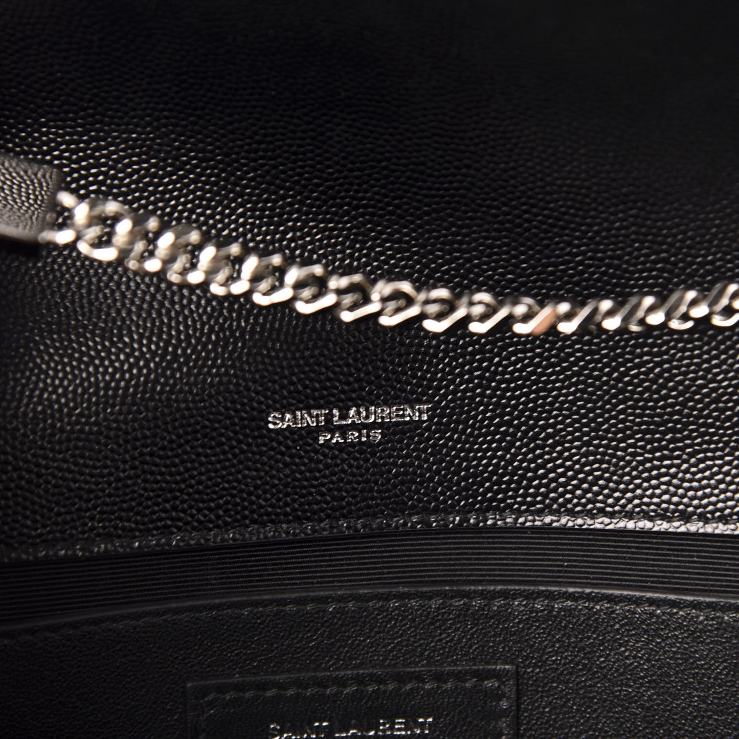 Grain De Poudre Medium Classic Monogram Kate Satchel Black