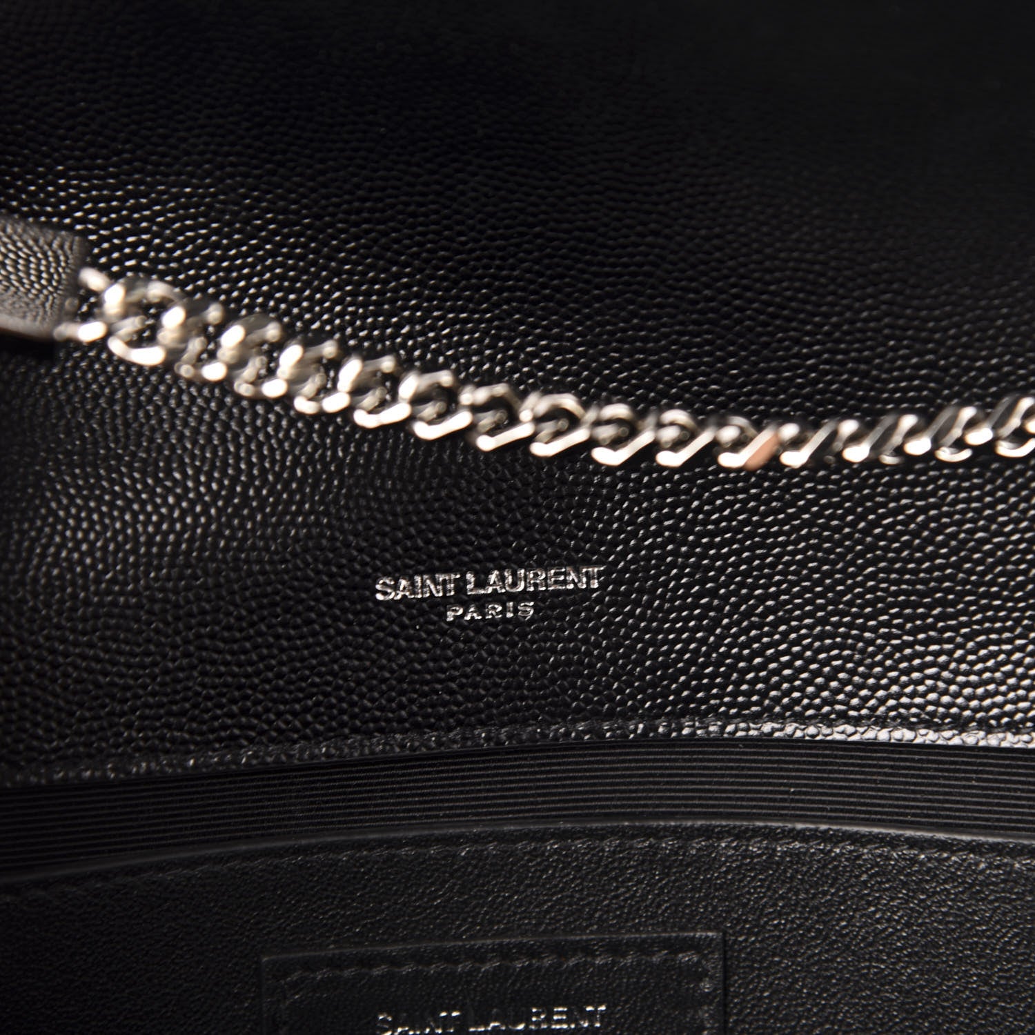 Saint Laurent Grain De Poudre Medium Classic Monogram Kate Satchel Black 7 of 10