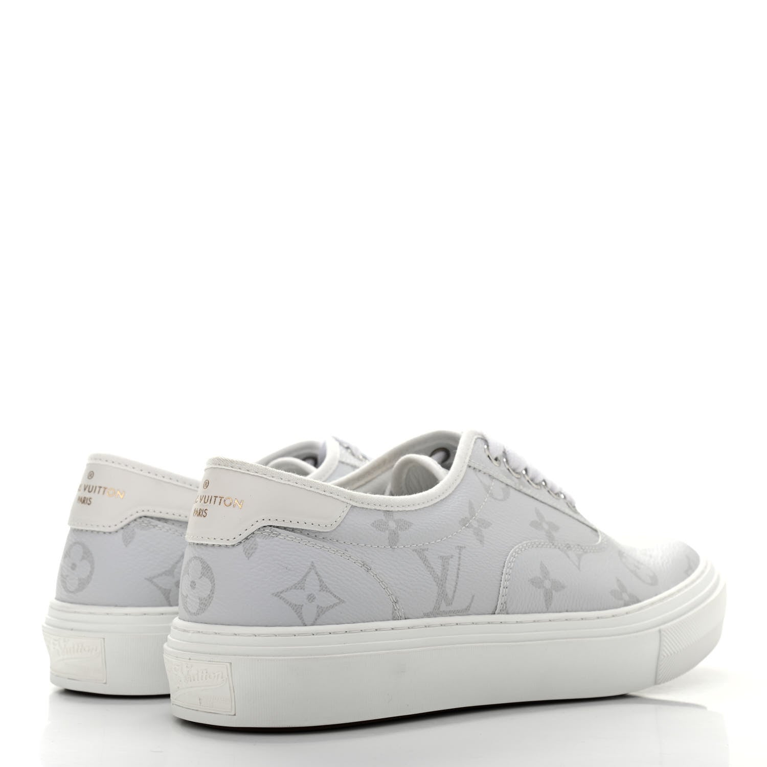 Louis Vuitton Monogram Trocadero Sneakers 5.5 White 4 of 9
