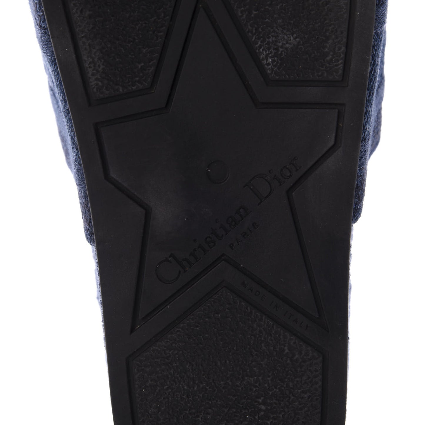 Oblique Denim D-Way Platform Sandal 38 Blue