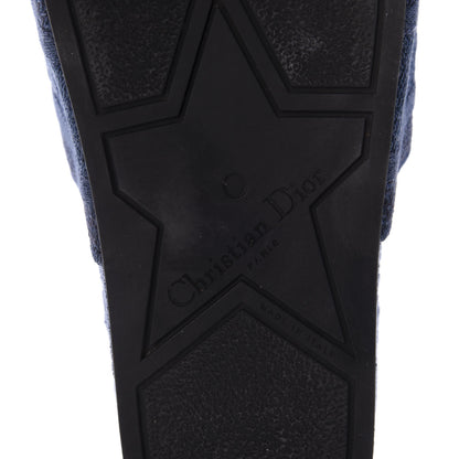 Christian Dior Oblique Denim D-Way Platform Sandal 38 Blue 9 of 9